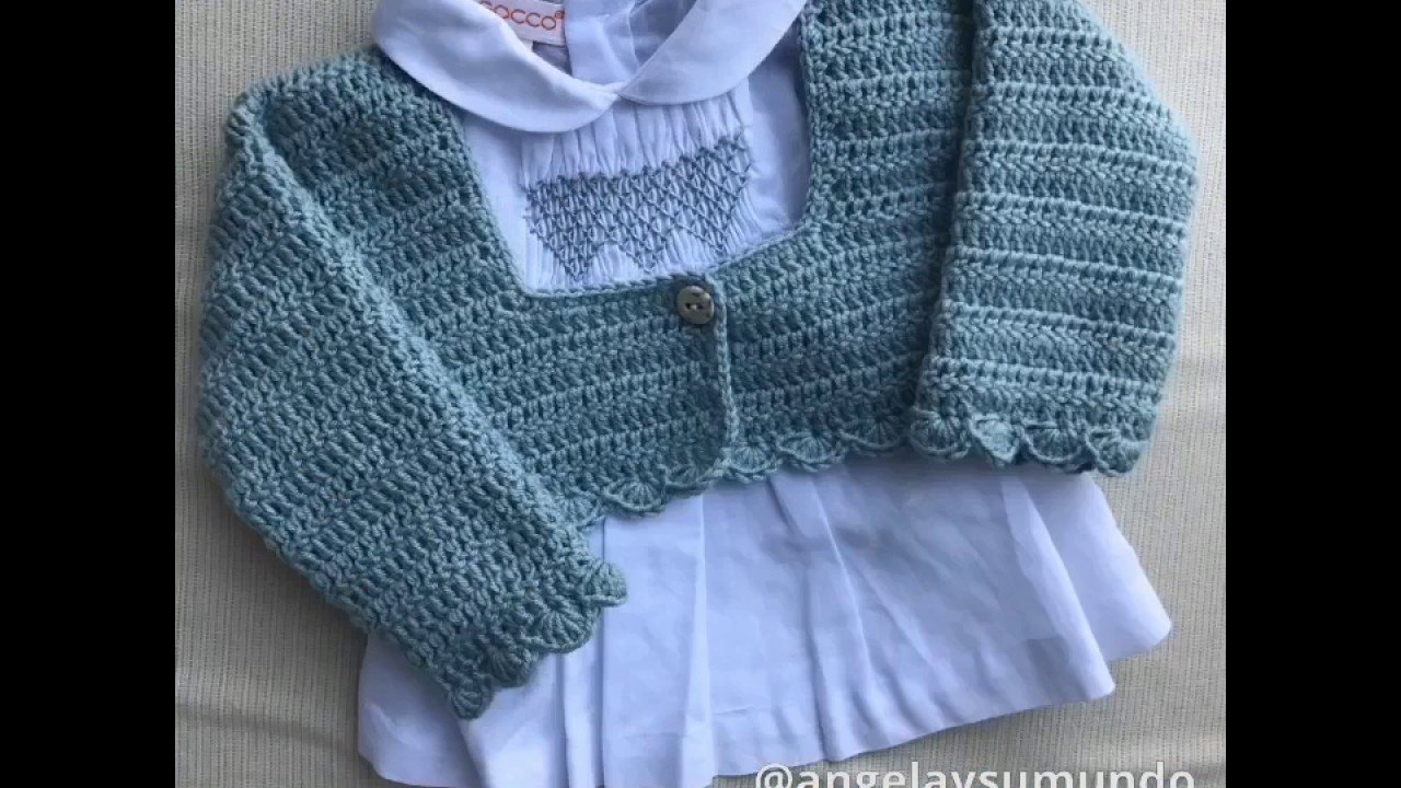 Conjunto a crochet para bebé 1-3 meses