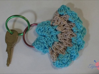 Llavero tejido a crochet