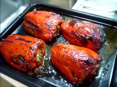 Pimientos rellenos de carne