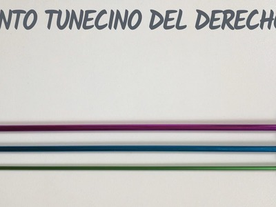 Punto tunecino del derecho - Crochet tunecino