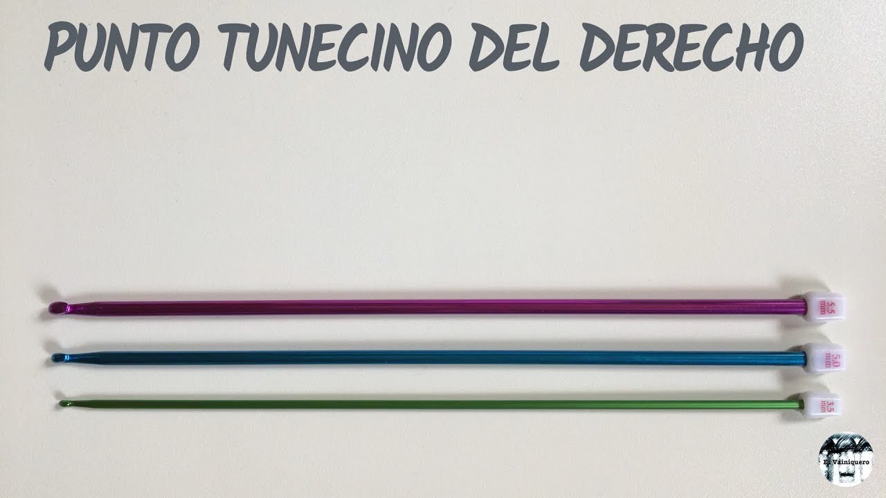 Punto tunecino del derecho - Crochet tunecino