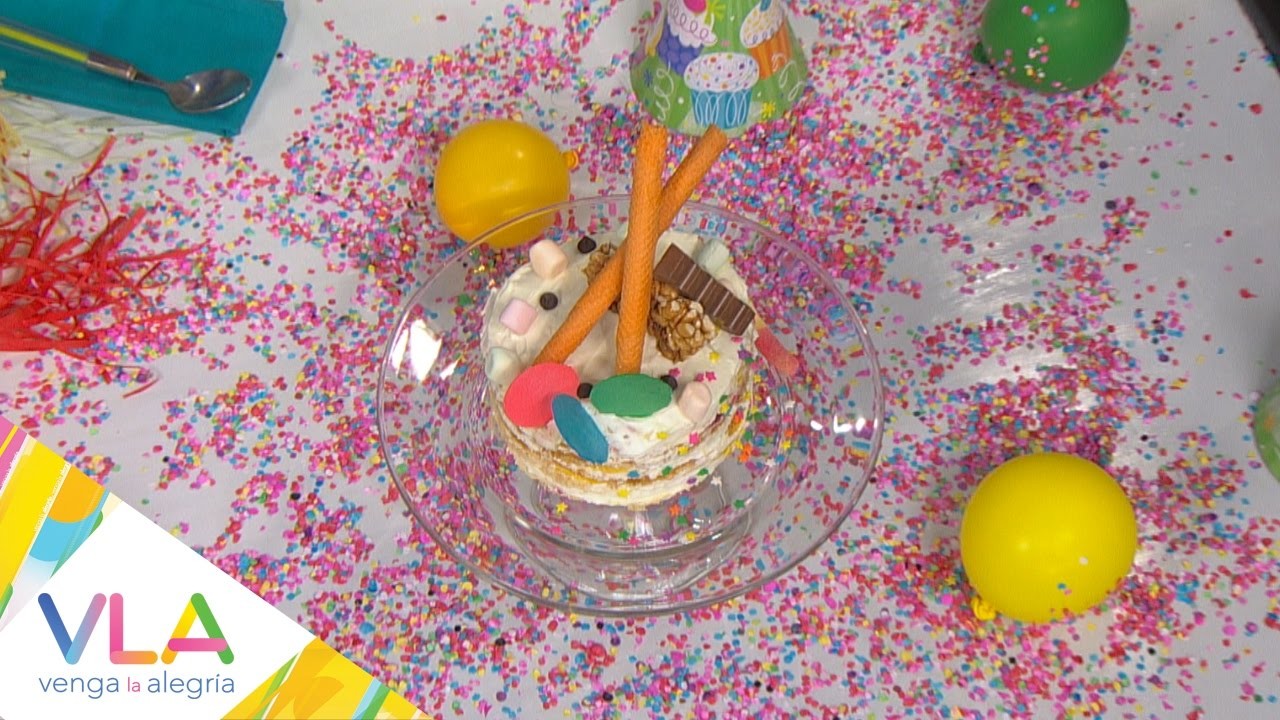 Receta: pastel de crepas con fiesta de dulces  | Venga la Alegría
