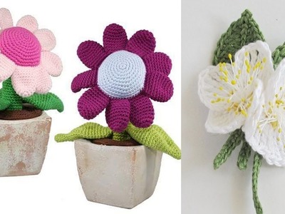 ROSAS Y FLORES TEJIDOS A CROCHET NUEVOS MODELOS