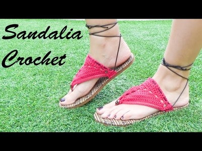 Tutorial Sandalia Crochet. Sandalia del Verano!