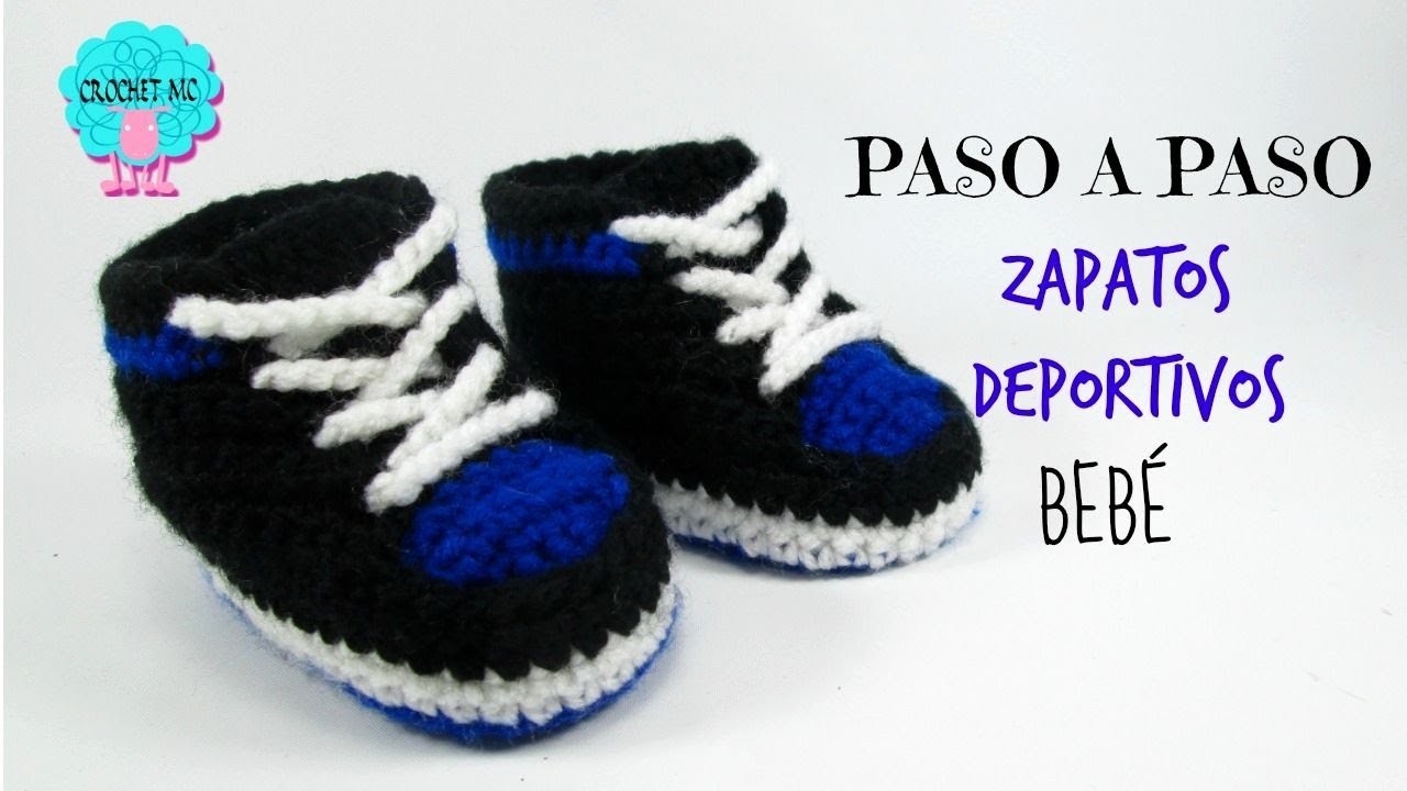 Tutorial zapatos deportivos para bebé a crochet