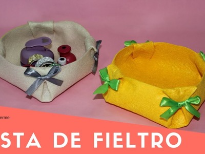 Cesta de fieltro