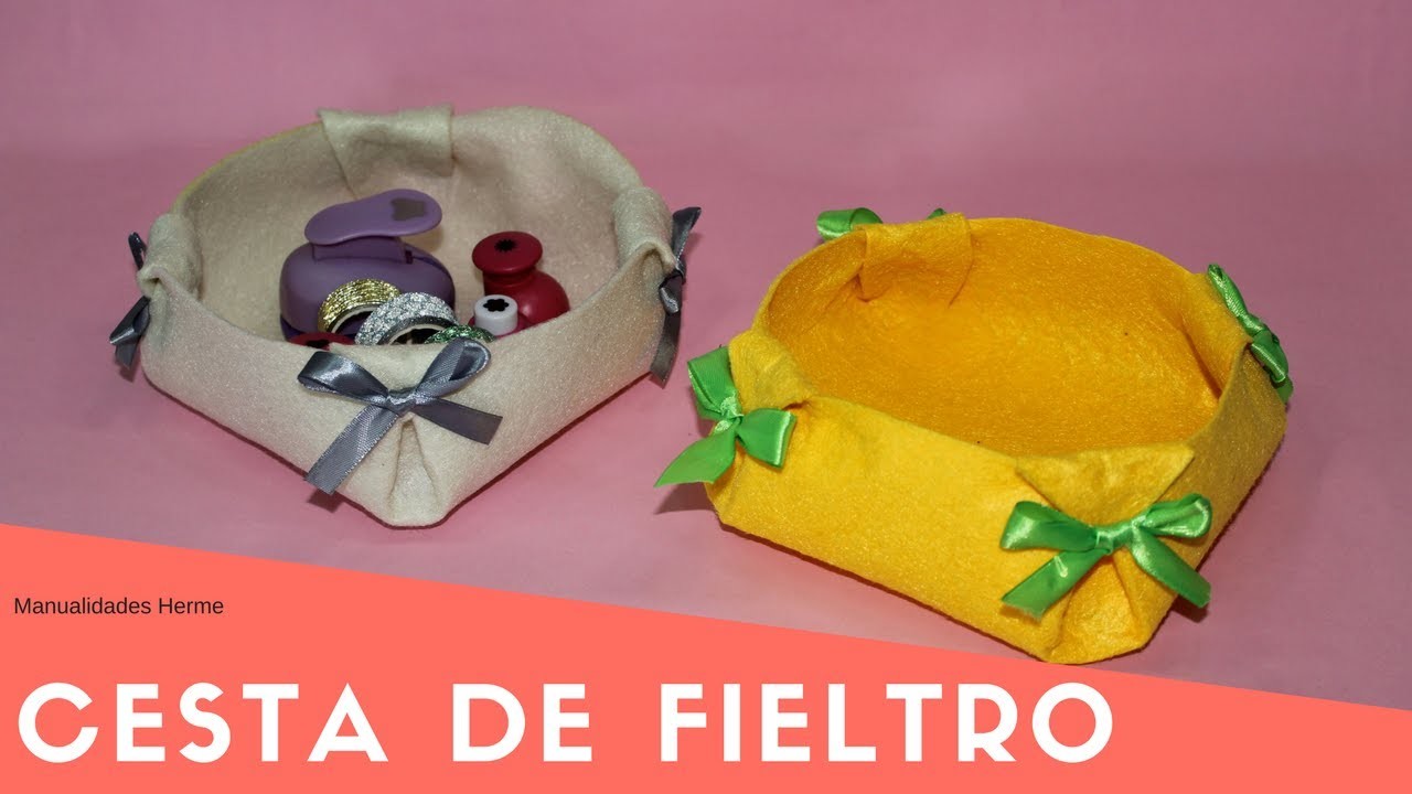 Cesta de fieltro