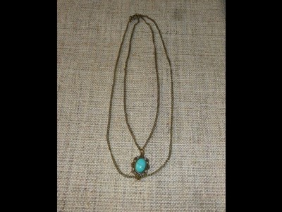 Como hacer COLLAR VINTAGE
