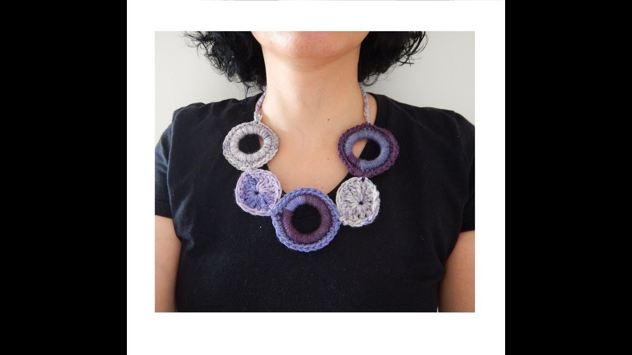 Cómo hacer un collar circular en crochet DIY |Popirus Crafts ????????
