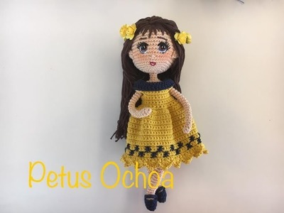 Como tejer cuerpo muñeca Romina By Petus Segunda parte