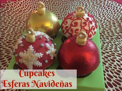 Cupcakes De Esferas Navideñas