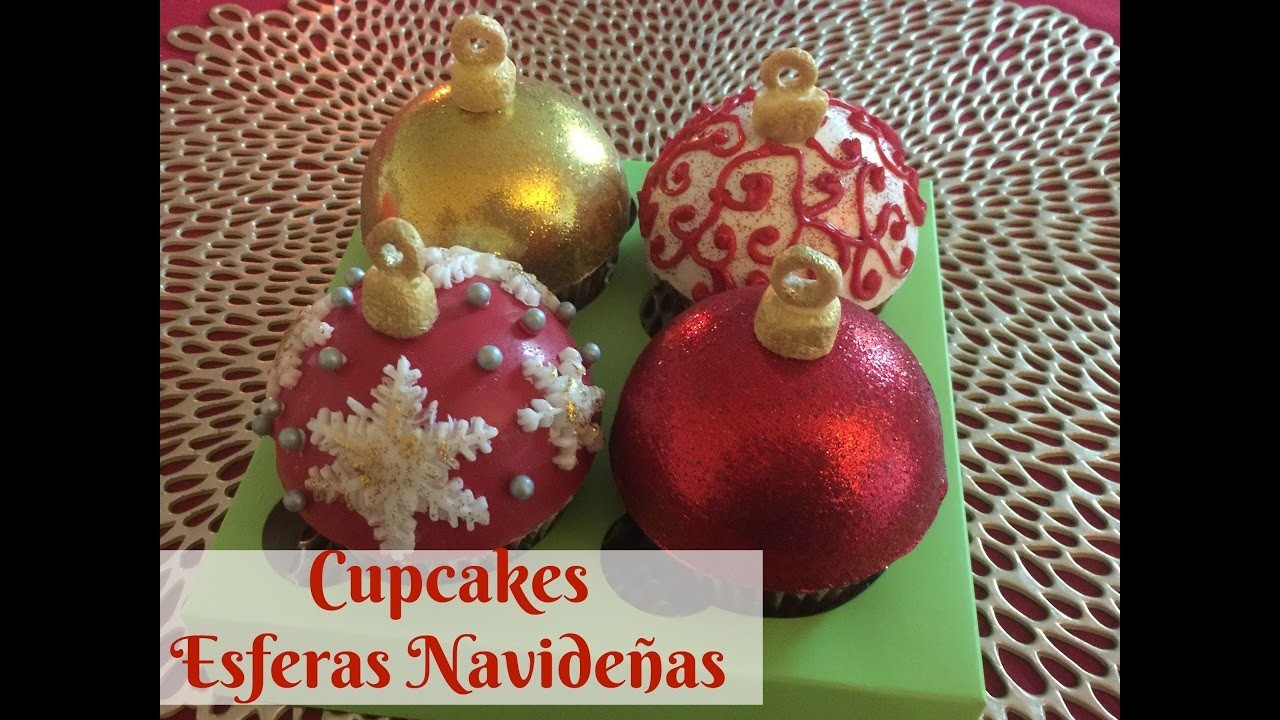 Cupcakes De Esferas Navideñas