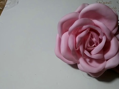 DIY. Rose in cold porcelain. Rosa en Porcelana fria.