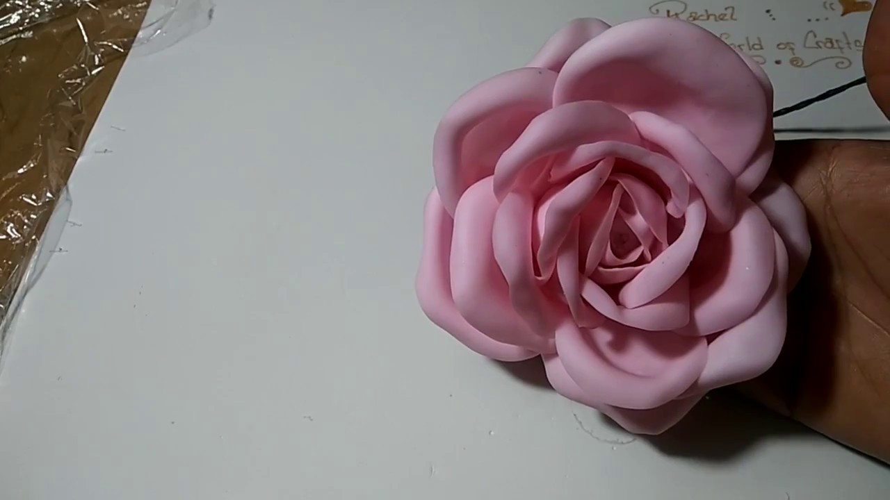 DIY. Rose in cold porcelain. Rosa en Porcelana fria.