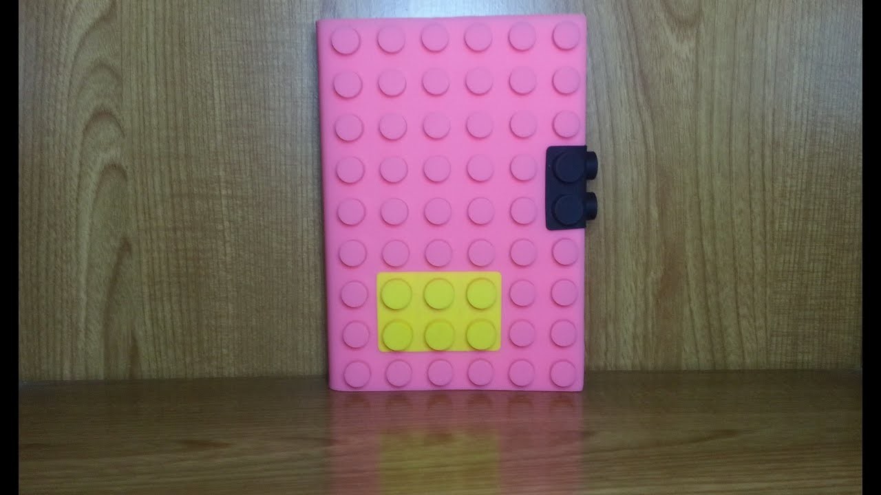 LEGO Agenda, Notebook, Cuaderno de silicona color rosa. VUELTA AL COLE.Español