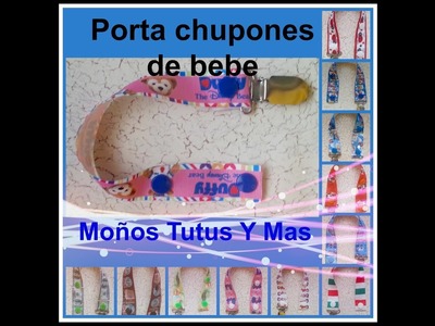 PORTA CHUPON SIN COSTURA Paso a Paso PACIFIER CLIPS NO SEWING Tutorial DIY How To PAP Video 43