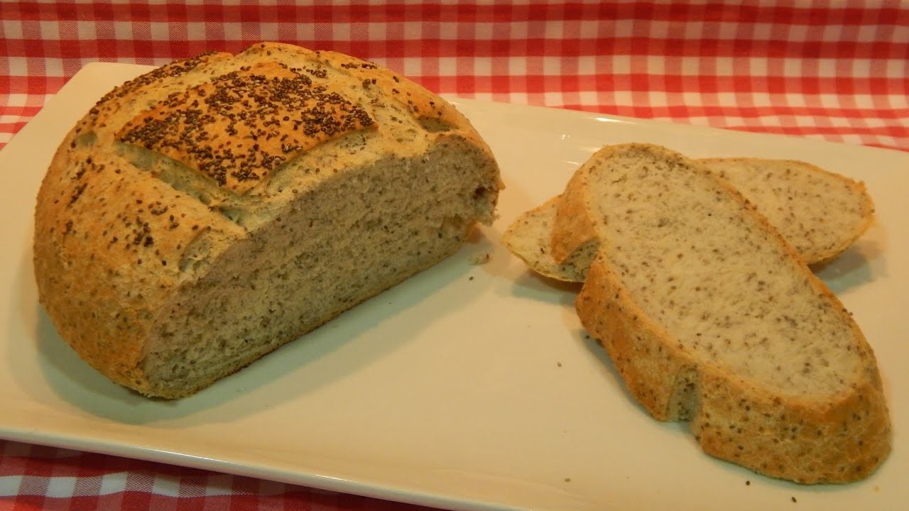 Receta fácil de pan saludable con semillas de chia paso a paso