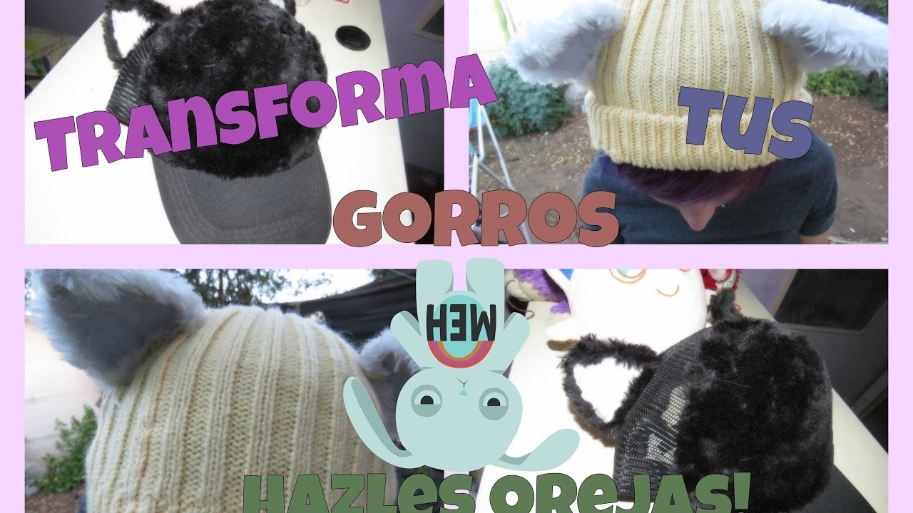 Transforma Tus Gorros???? Ponles Orejas!????