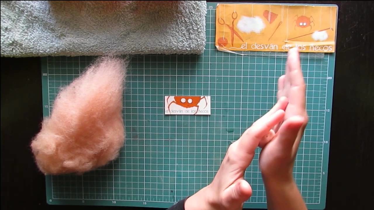 Videotutoriales de lana cardada 3.Técnicas básicas: Palitos.