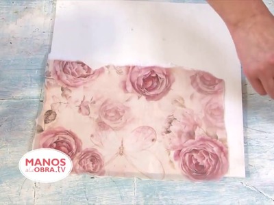 Caja de Te Vintage - Sublimacion sobre papel de seda  - Decoupage