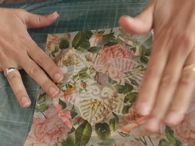 Cómo decorar un mandala con decoupage de servilletas