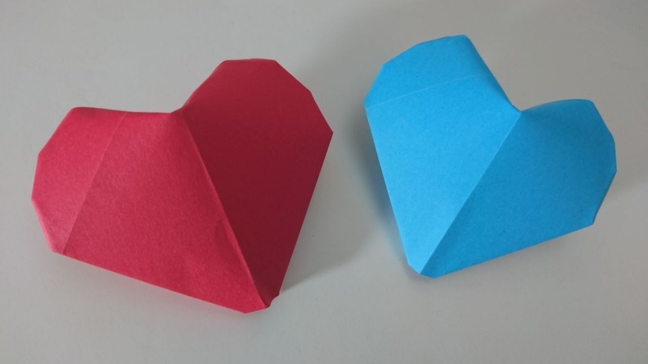 Como hacer un corazón hinchable de papel  - Origami fácil para enamorados