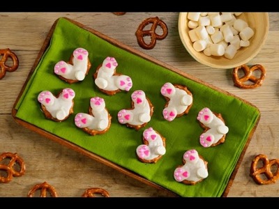 Decora Pretzels en Forma de Conejito