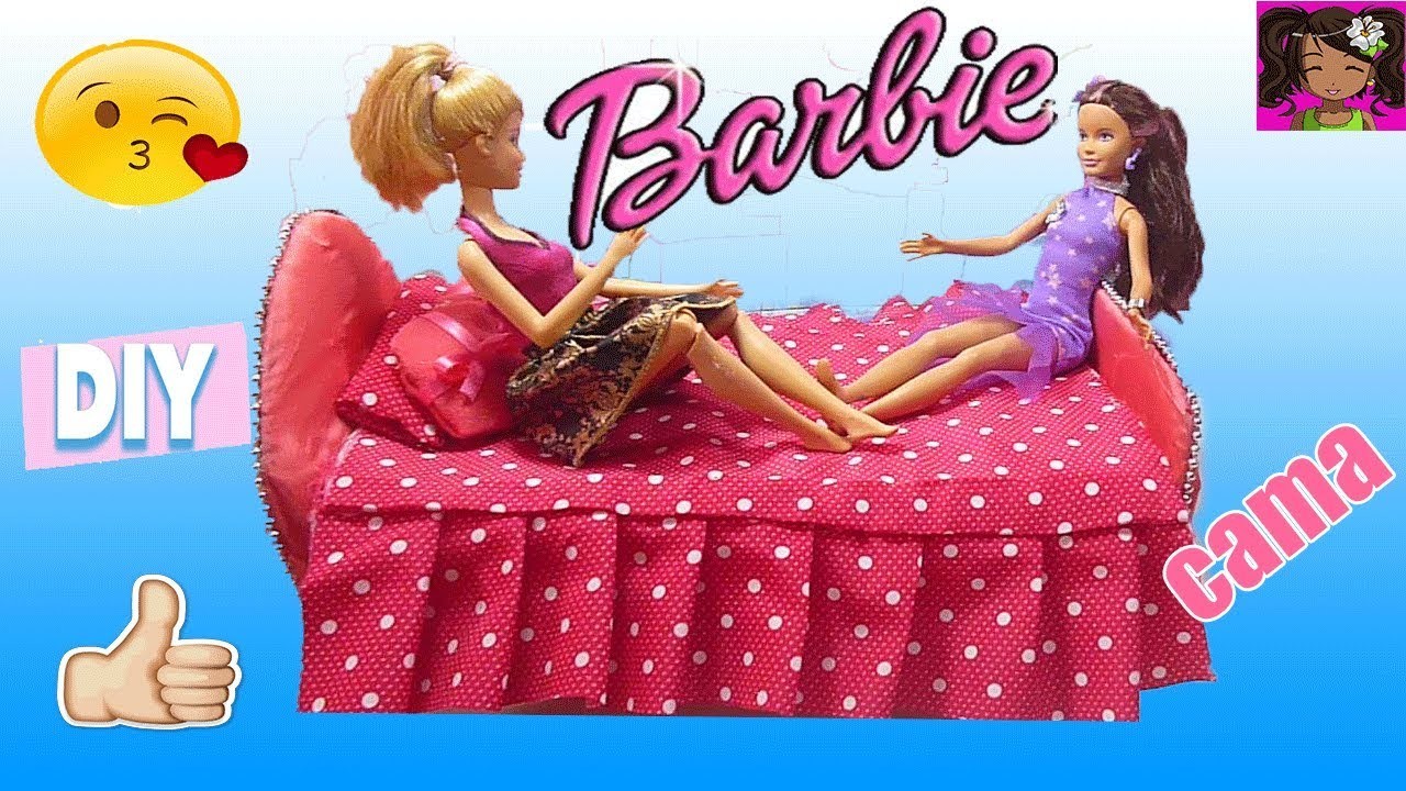 DIY | Como hacer una cama para Barbie | Manualidades para muñecas