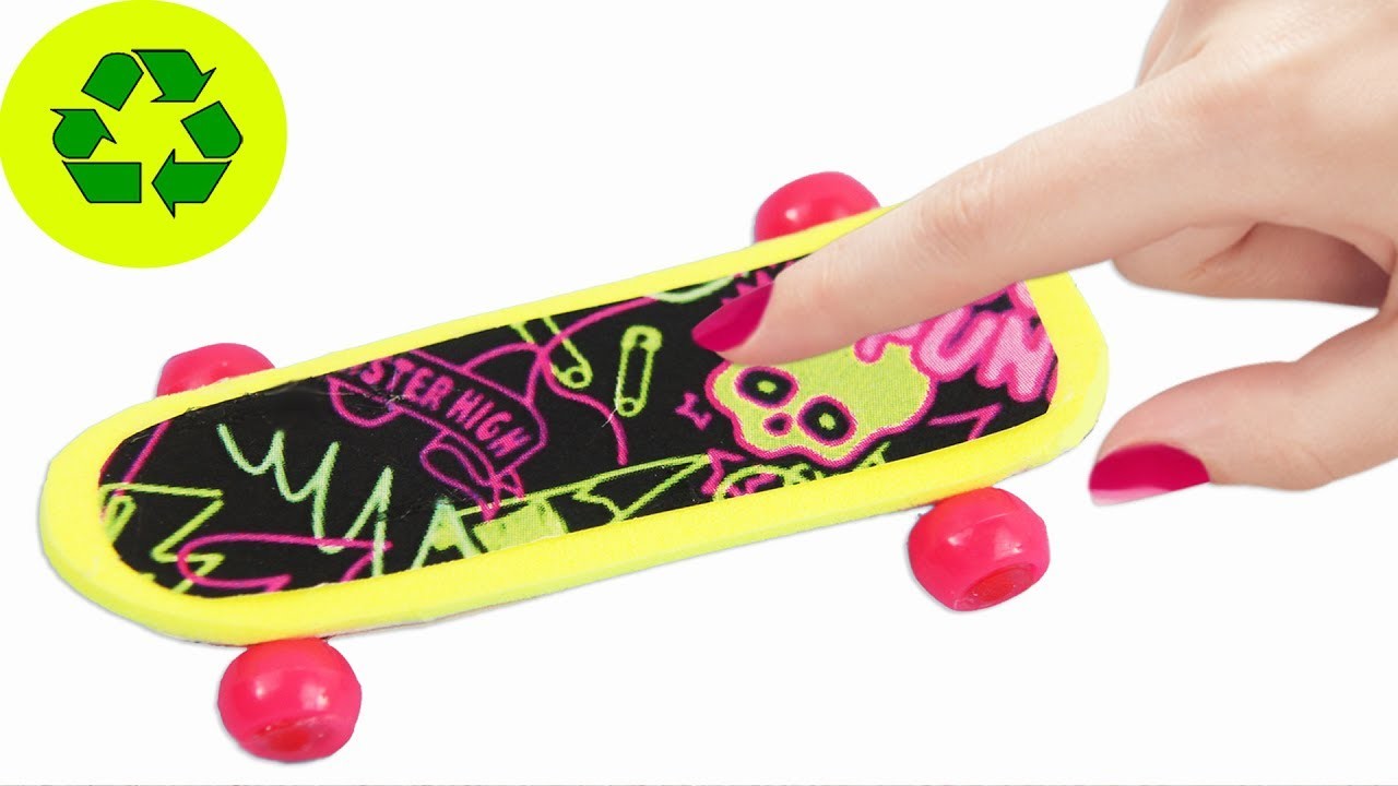 DIY Patineta. Skateboard en Miniatura - Manualidades para Muñecas