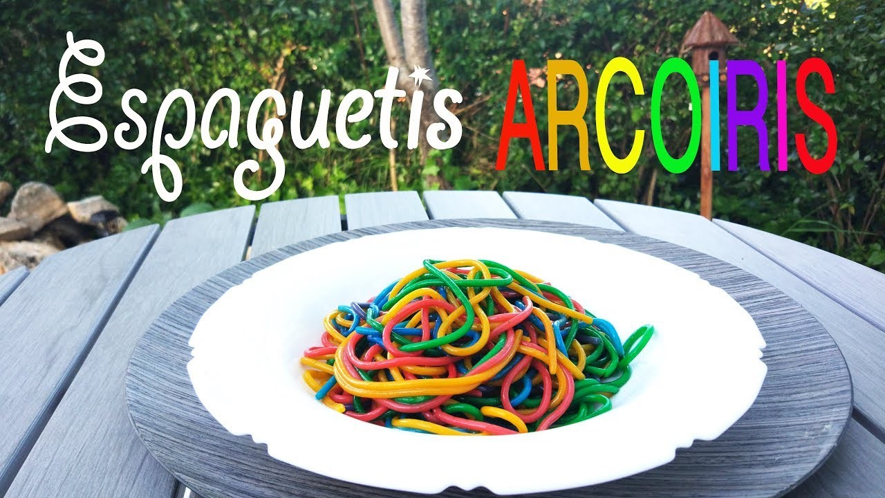 Espaguetis ARCOIRIS Pasta RAINBOW