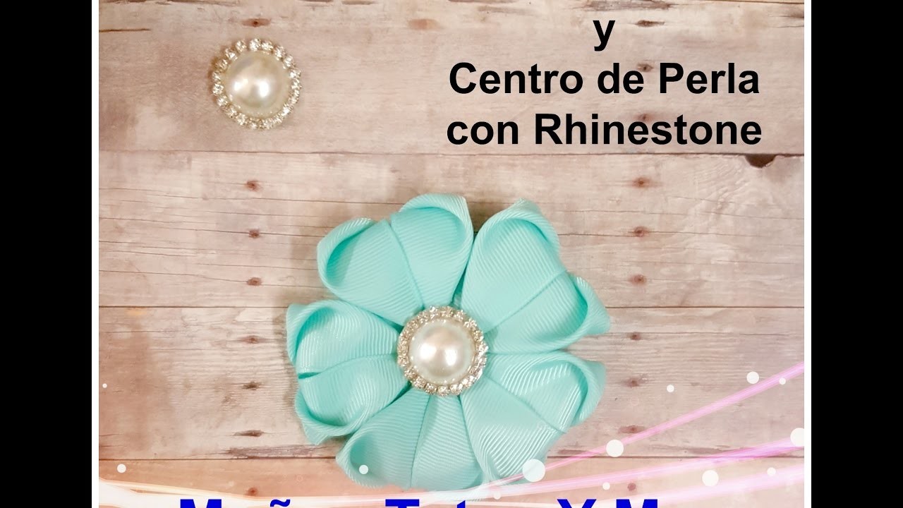 FLOR CORAZON Paso a Paso HEART FLOWER AND PEARL CENTER Tutorial DIY How To PAP Video 155