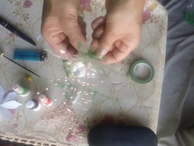 Flor de botellas reciclada