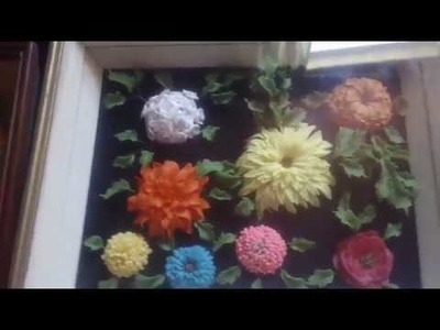 Hermosos cuadros de pasta flexible de flores 3d
