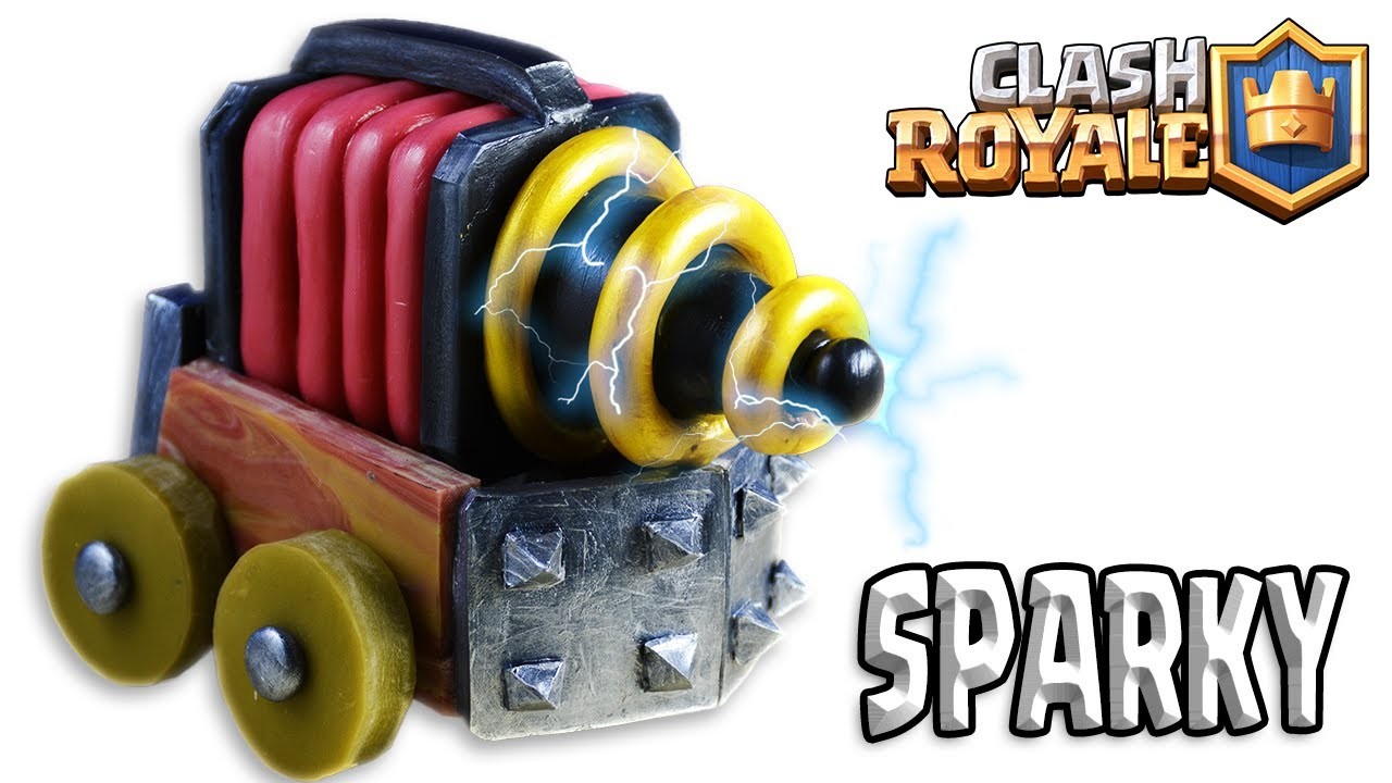 How to Make SPARKY. CHISPITAS | Clash Royale | Cold Porcelain. Polymer Clay Tutorial
