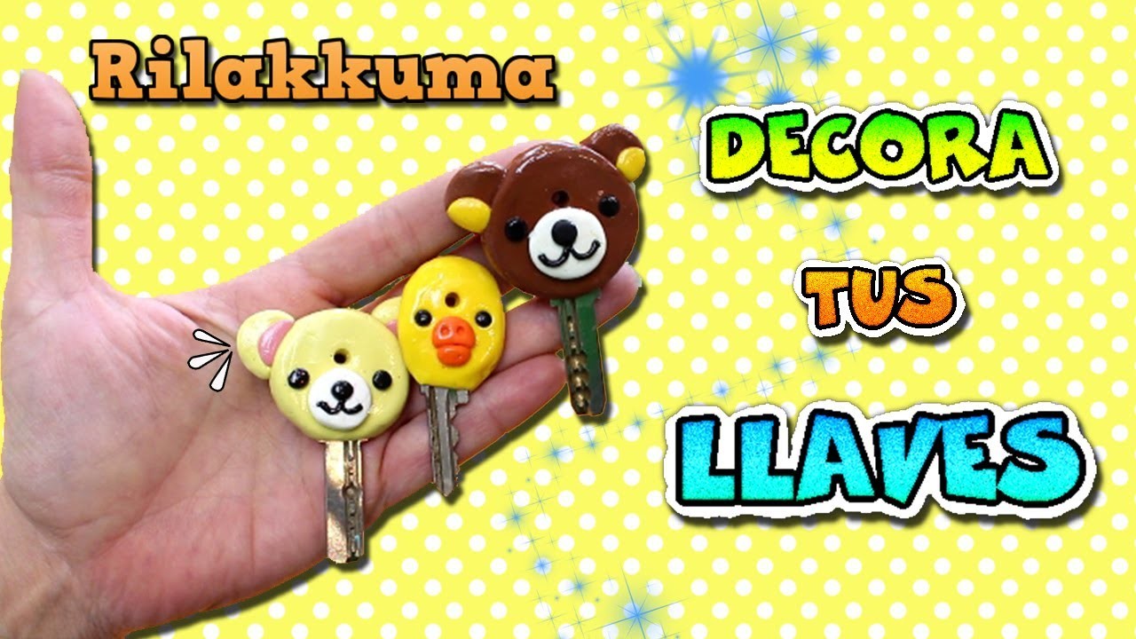 Rilakkuma | Decorar llaves | Manualidades kawaii faciles