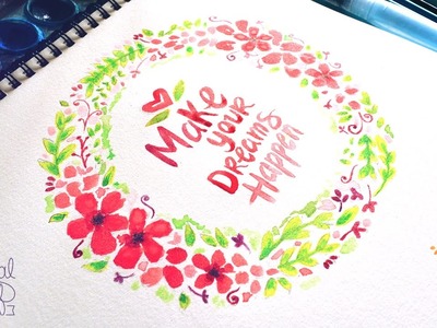 Tarjetas con diseños florales [Acuarelas. Watercolor]