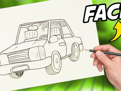 COMO DIBUJAR UN CARRO - Como dibujar un coche paso a paso