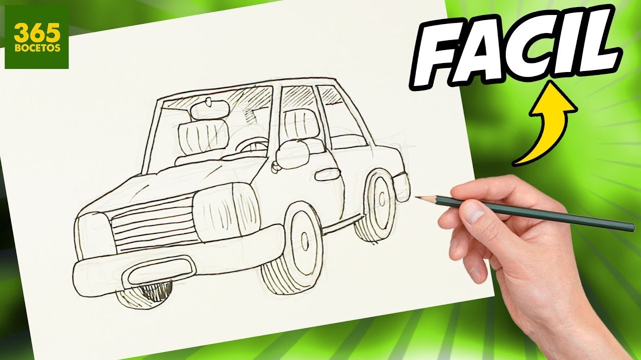 COMO DIBUJAR UN CARRO - Como dibujar un coche paso a paso