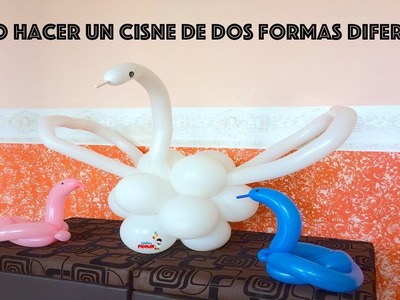 Como hacer un cisne con globos de dos formas diferentes!! # 119