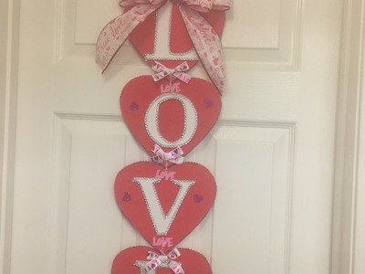 Decoracion para la puerta para San Valentin (San Valentine's Day)