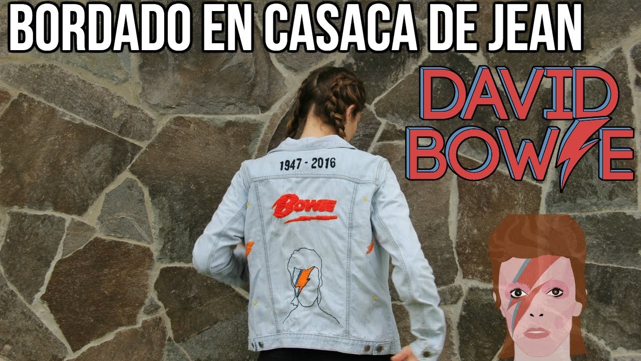 DIY : BORDA TU CASACA DE JEAN. BORDADO DAVID BOWIE