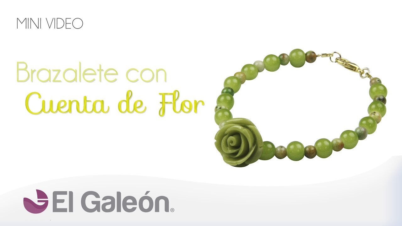 DIY El Galeón Brazalete con Cuenta de Flor