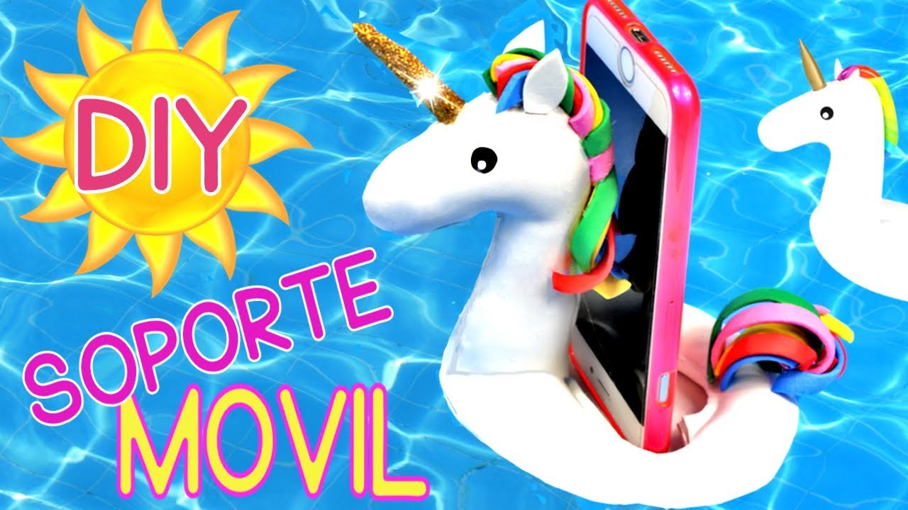 Diy flotador de Unicornio ???? para el celular | Ideas FACILES DIY