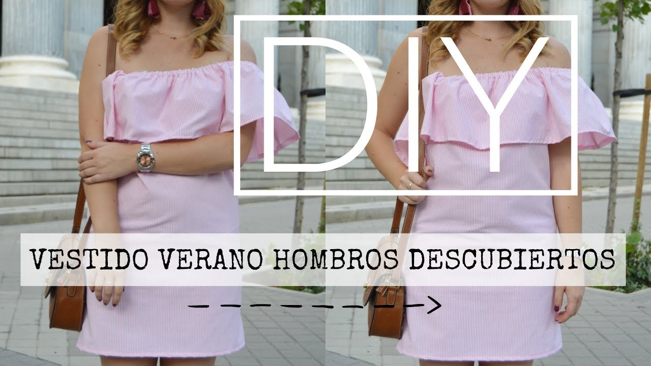 DIY - VESTIDO VERANO HOMBROS DESCUBIERTOS | Lorena Gil
