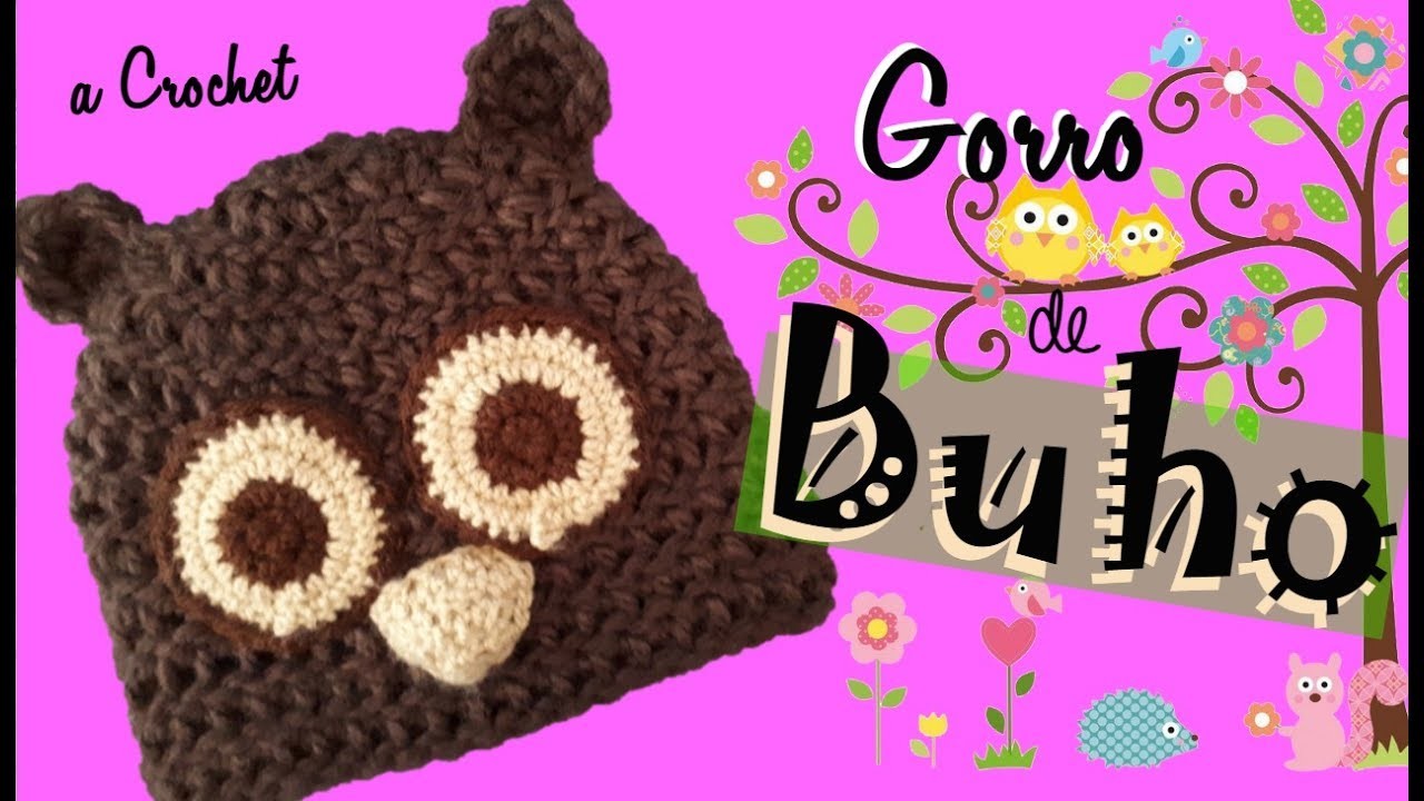 Gorro de Búho a Crochet en lana gruesa | HandMade Ideas | Crochet Owl Hat