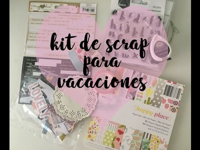 Kit scrapbooking para vacaciones.