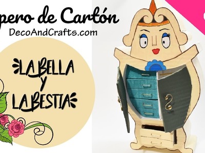 Mueble de Cartón Disney la Bella y La Bestia - DecoAndCrafts