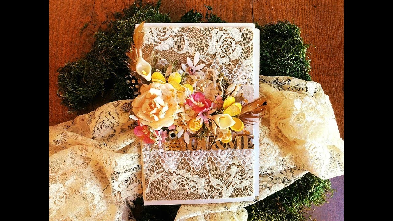 Scrapbooking - TUTORIAL PASO A PASO - Tarjeta floral - Floral Card.