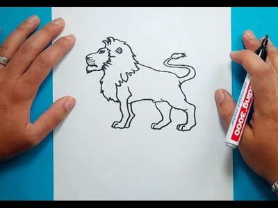 Como dibujar un leon paso a paso 4 | How to draw a lion 4