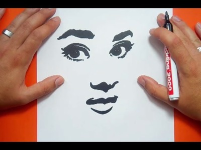 Como dibujar un rostro paso a paso | How to draw a face